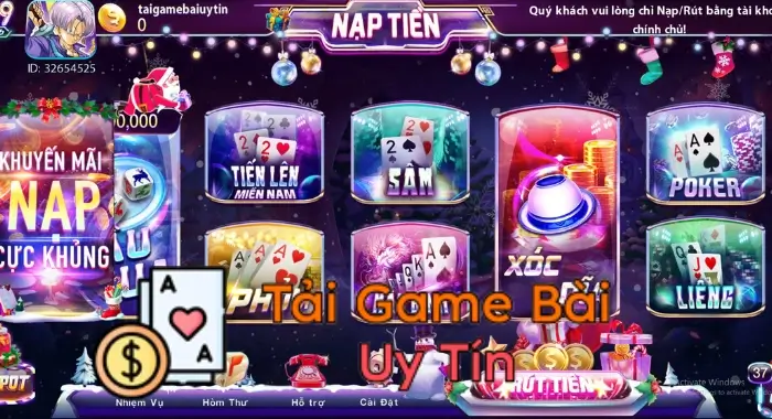 Đa dạng trò chơi game bài 789Club hấp dẫn