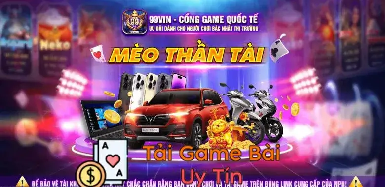 Giao diện cổng game 99vina