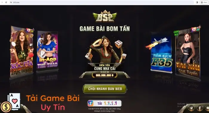 Truy cập web B52 Club