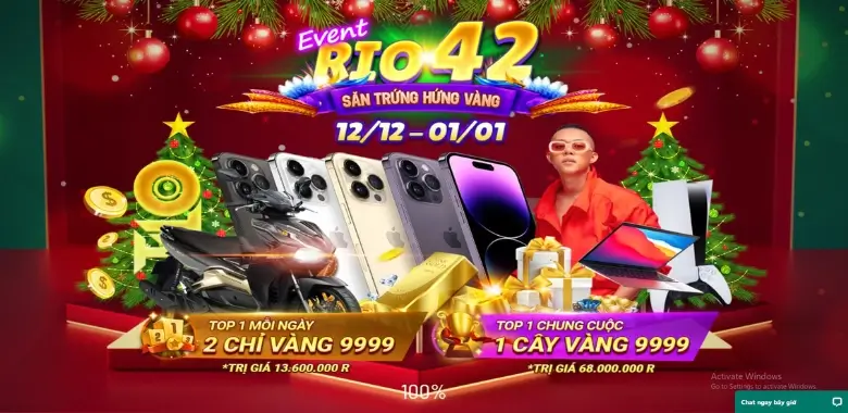 Giao diện truy cập game Rio66