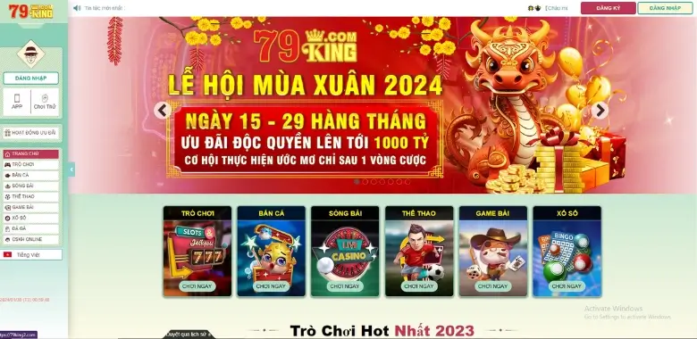 Giao diện nhà cái 79King2.Com