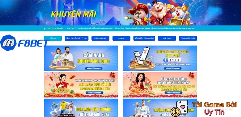 Danh sách khuyến mãi tại F8Bet99