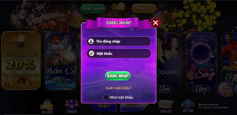 3 bước đơn giản đăng nhập game