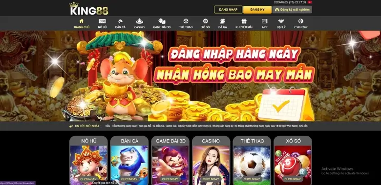 Giao diện 9King88.Com